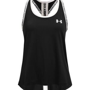 Under Armour Jet Black Knockout Tank Size Girl’s Medium